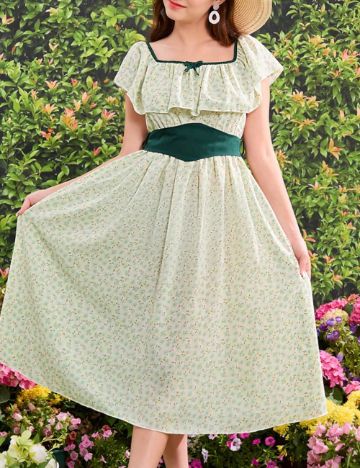 Rochie midi Shein, mix culori