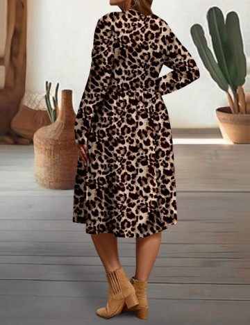 Rochie midi Shein Curve+, mix culori