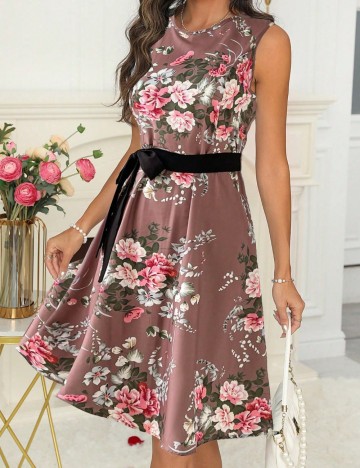 Rochie midi Shein, roz