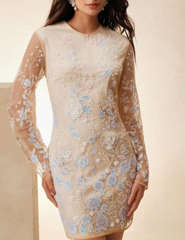Rochie mini Shein, crem