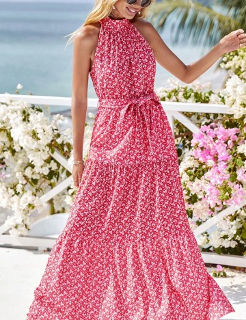 Rochie maxi Shein, roșu