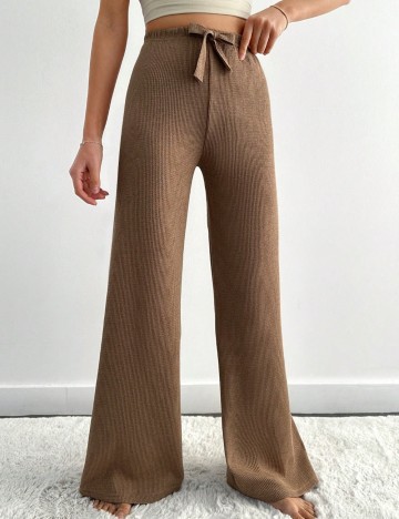 Pantaloni de pijama Shein, maro