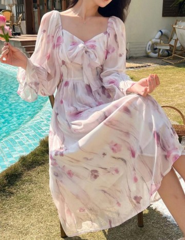 Rochie maxi Shein, mix culori