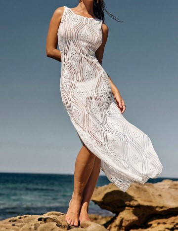 Rochie de plajă Shein, alb