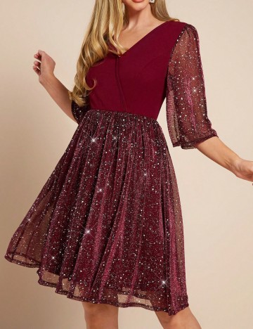 Rochie mini Shein, vișiniu