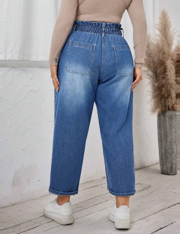 Jeans Shein Curve+, albastru
