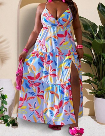Rochie maxi Shein Curve+, albastru