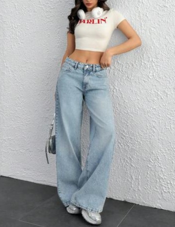 Jeans Shein, albastru