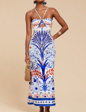 Rochie midi Shein, mix culori