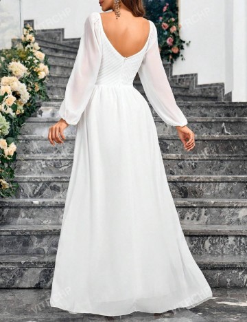 Rochie maxi Shein, alb