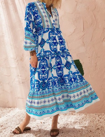 Rochie midi Shein, mix culori
