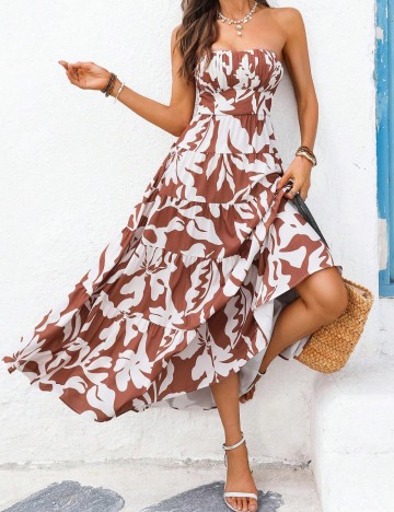 Rochie midi Shein, mix culori
