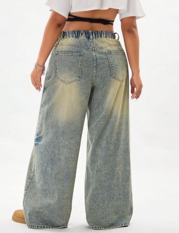 Jeans Shein Curve+, mix culori