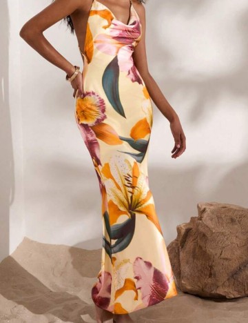 Rochie maxi Shein, mix culori