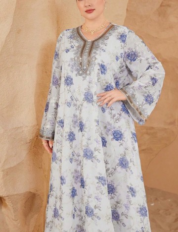 Rochie maxi Shein, mix culori