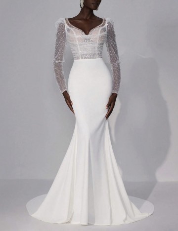 Rochie de ocazie și bridal Shein, alb