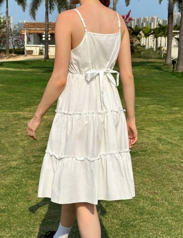 Rochie midi Shein, alb