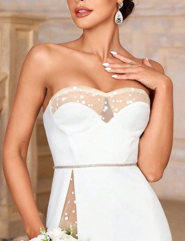Rochie de ocazie și bridal Shein, alb
