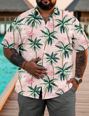 Cămașă cu m&acirc;necă scurtă Shein, mix culori