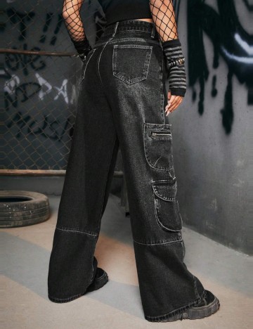 Jeans Shein, gri