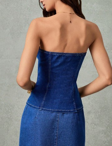 Top Shein, albastru