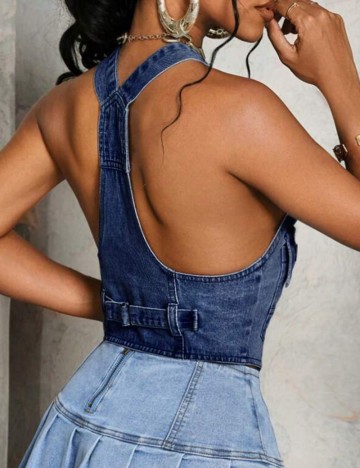 Top Shein, albastru
