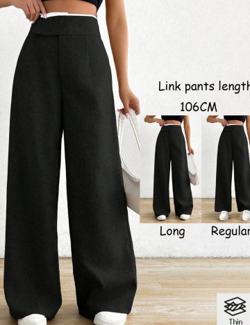 Pantaloni Office Shein, negru