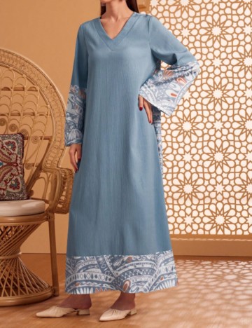 Rochie maxi Shein, mix culori