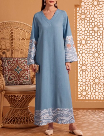 Rochie maxi Shein, mix culori