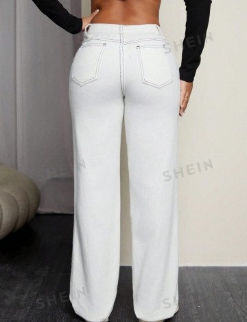 Jeans Shein, alb