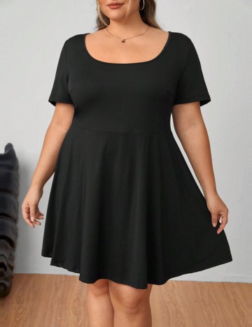 Rochie mini Shein Curve+, negru