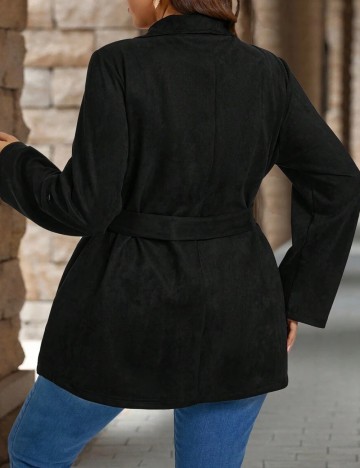 Jachetă Shein Curve+, negru