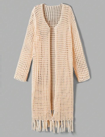 Cardigan Shein Curve+, crem