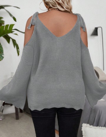 Pulover Shein Curve+, gri