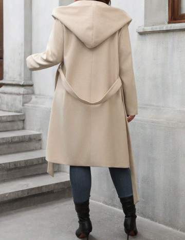 Palton Shein Curve+, crem