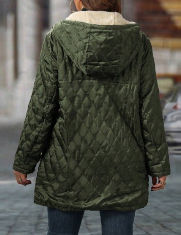 Geacă Shein Curve+, verde