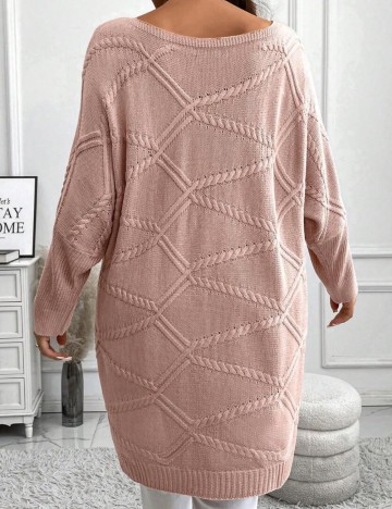 Pulover Shein Curve+, roz