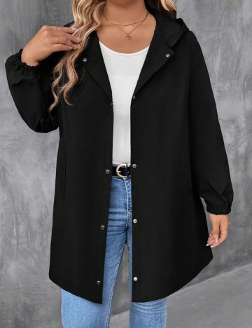 Jachetă Shein Curve+, negru