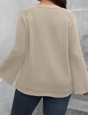 Pulover Shein Curve+, bej