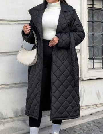 Geacă Shein Curve+, negru