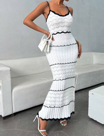 Rochie midi Shein, alb