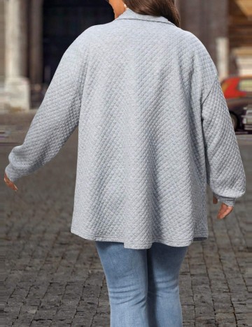 Cardigan Shein Curve+, gri