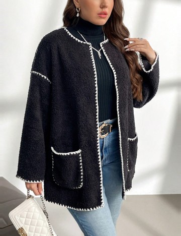 Cardigan Shein Curve+, negru