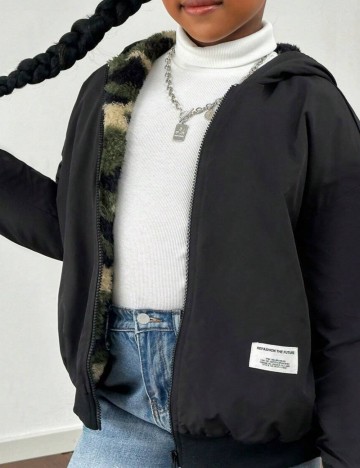 Geacă Reversibilă Shein, mix culori