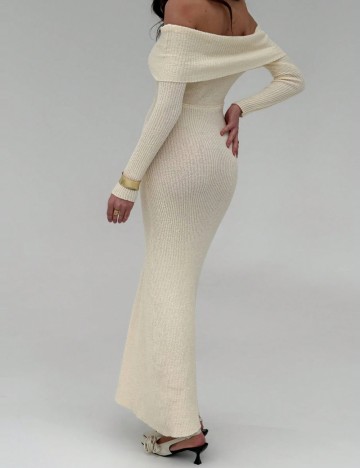 Rochie maxi Shein, crem