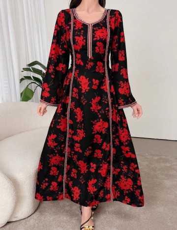 Rochie maxi Shein, mix culori