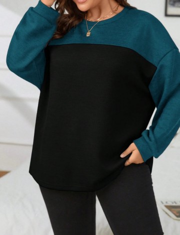 Pulover Shein Curve+, mix culori
