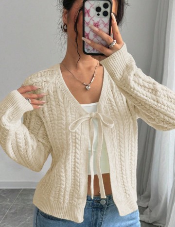 Cardigan Shein, bej