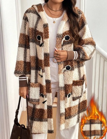 Cardigan lung Shein Curve+, mix culori