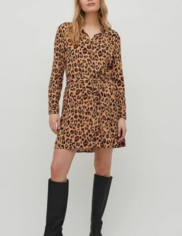 Rochie tip cămașă Vila, mix culori